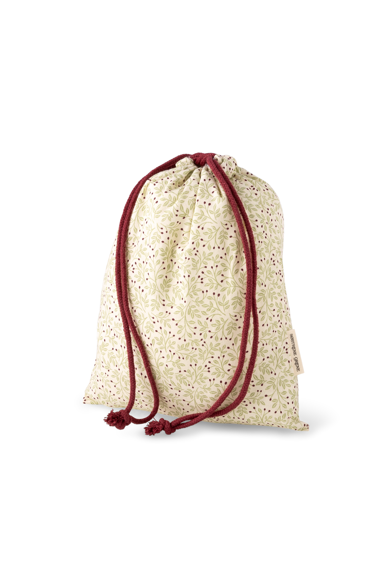 Stofpose med snor | Bomuld. 19 x 24 cm. | Olive Green