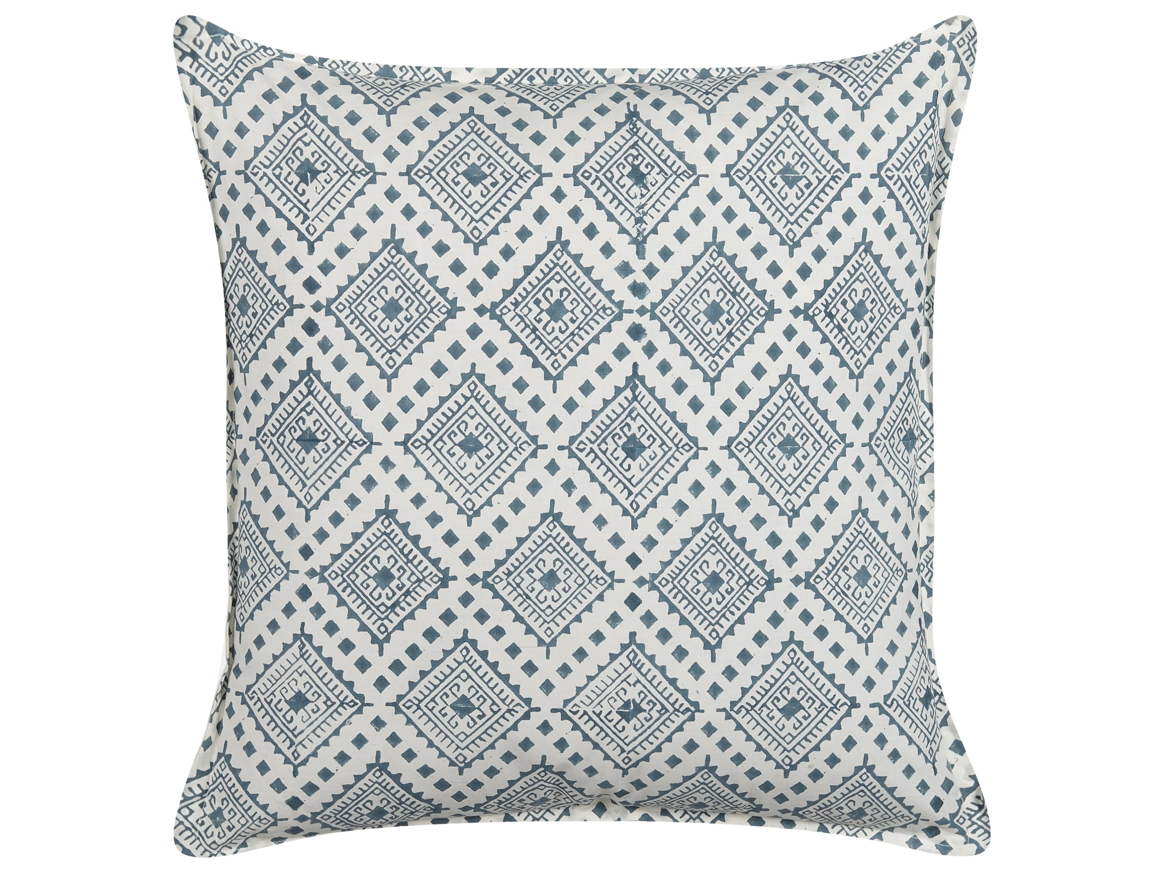 Set van 2 sierkussens CORDATA Katoen 45 x 45 cm Blauw oosters patroon