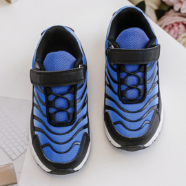 Faded boys sneakers - blauw