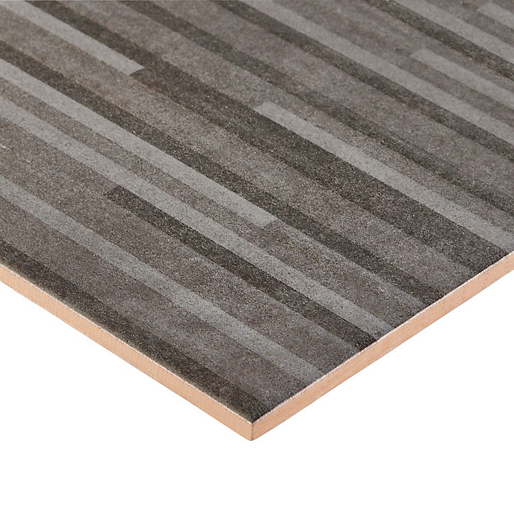 Carrelage mural anthracite 20x60cm Konkrete