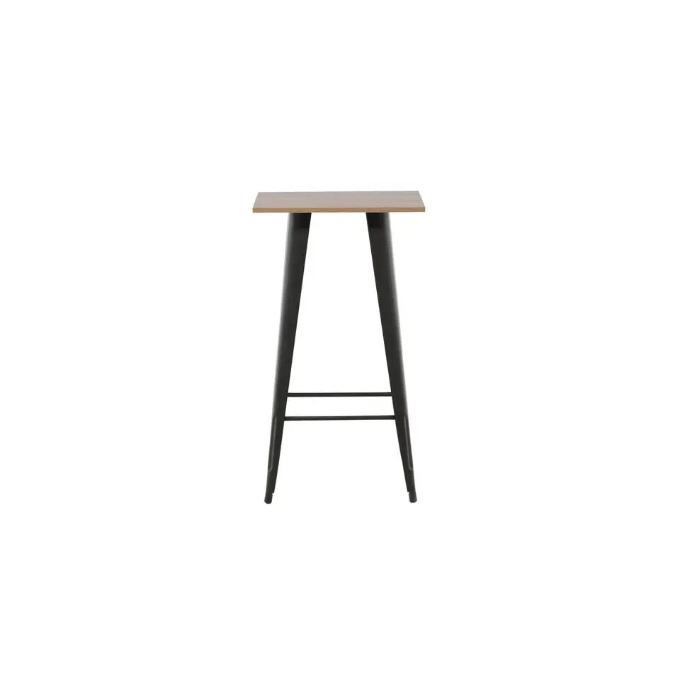 Bartafel Zwart Hout - 60x60x105cm - Tempe