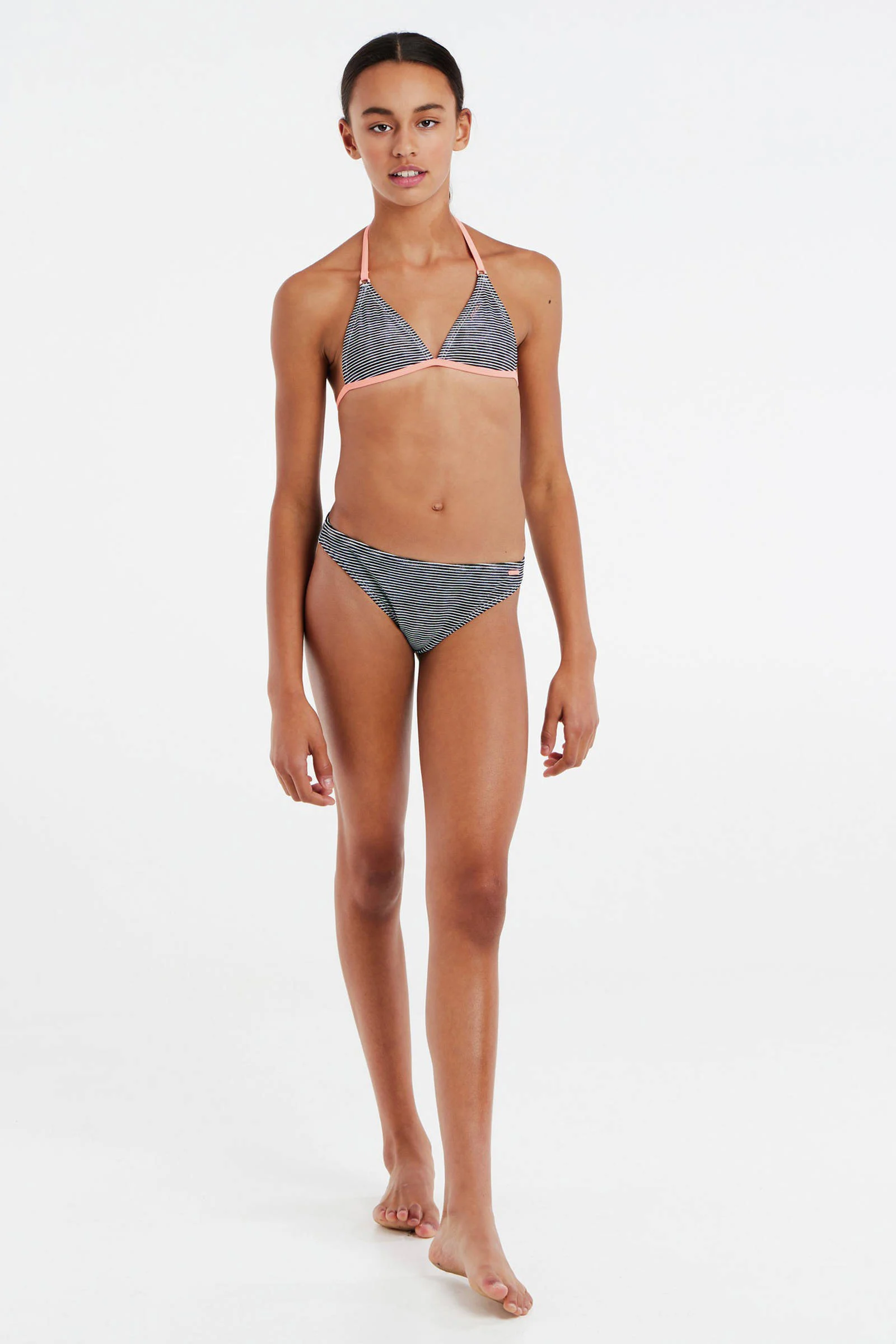 Protest triangelbikini PRTNIKLE JR roze/groen