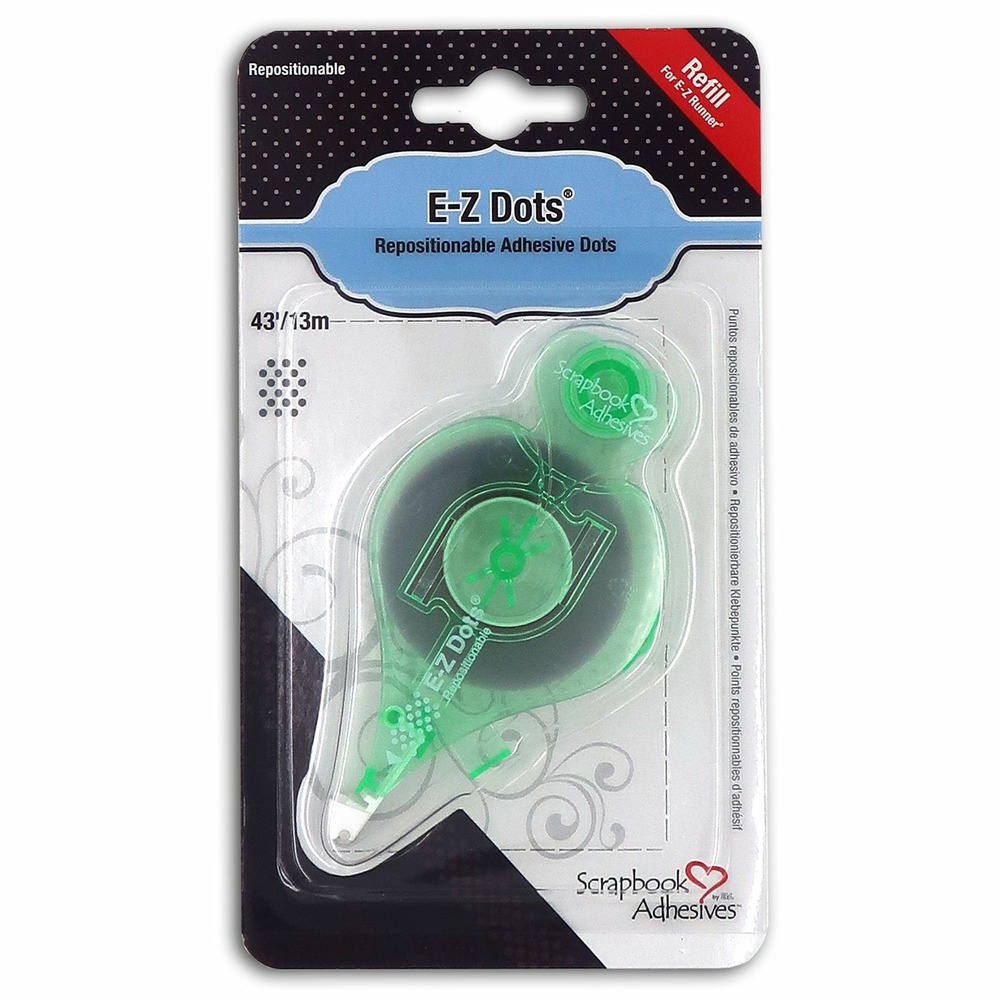 Dévidoir rechargeable e-z dots transparent 13 m + recharge