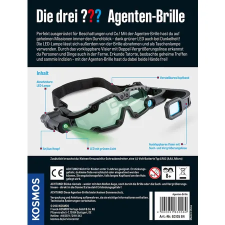 KOSMOS Die drei ??? Agentenbrille