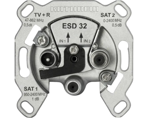 Kathrein ESD32 3-gaats stopcontact voor radio/TV/Twin SAT