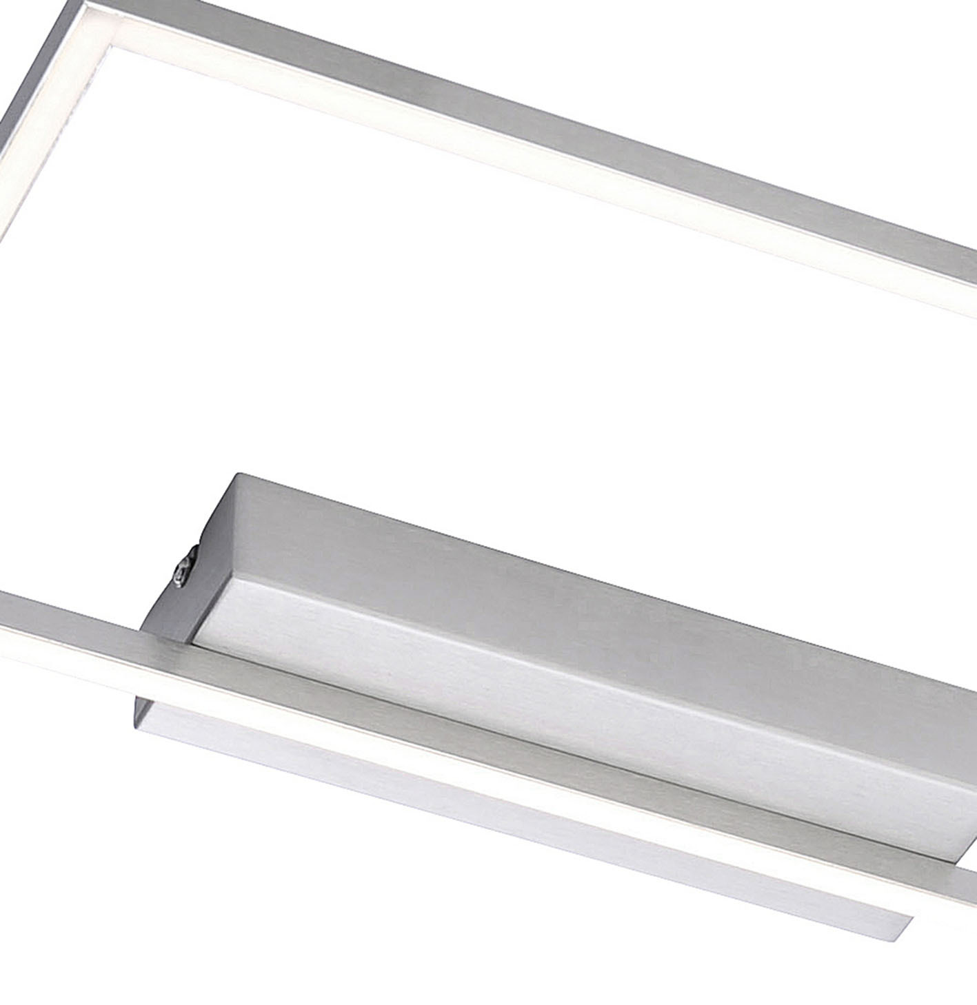 LED-Deckenleuchte - Stahl-weiß - 45x45 cm