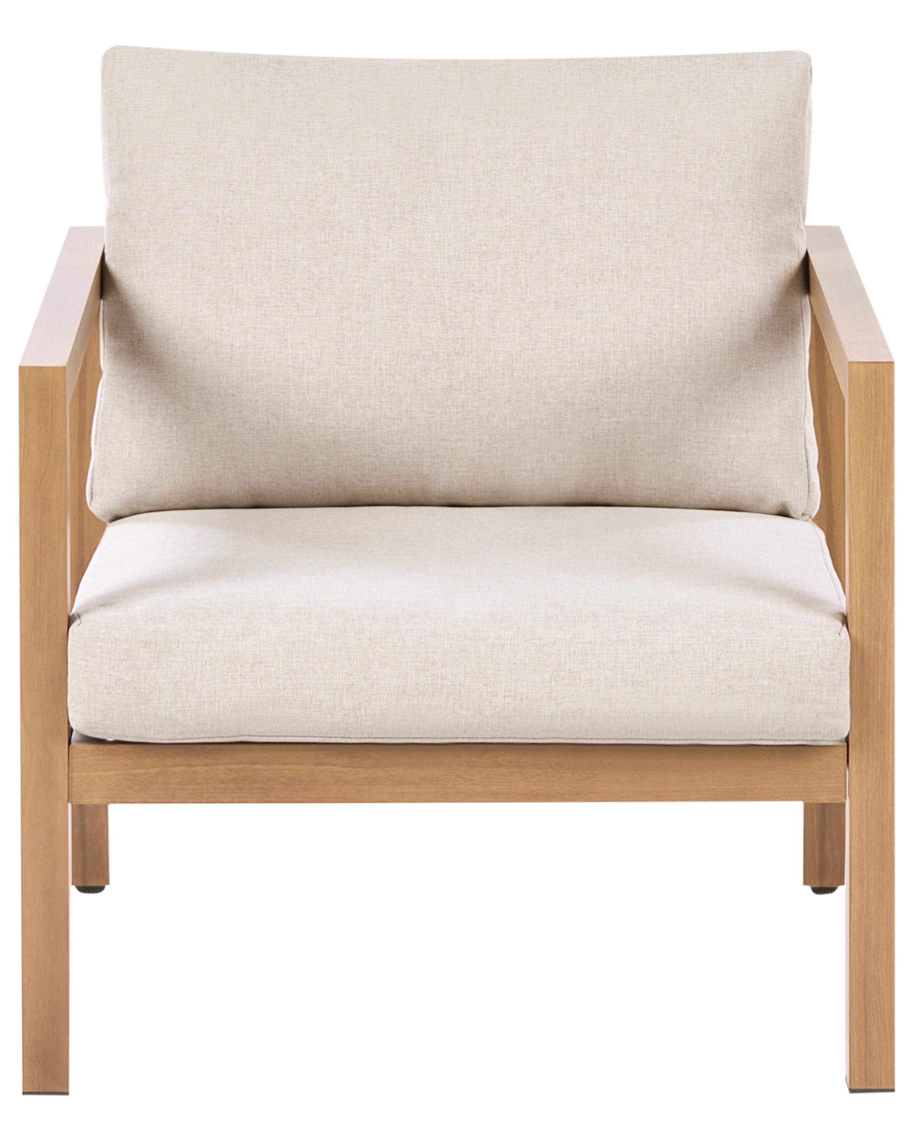 Loungeset met tafel 5-zits ONETA Metaal Lichtbruin