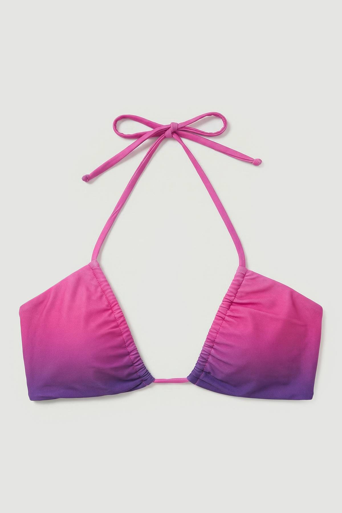 KarenMillen Haut De Bikini Ombré À Liens Latéraux