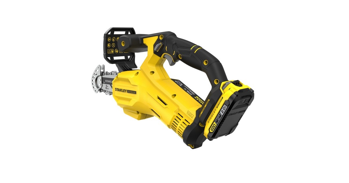 StanleyFATMAX 20V 18V Snoeizaag  (Geel/zwart, 15 cm, Accu en lader inbegrepen)