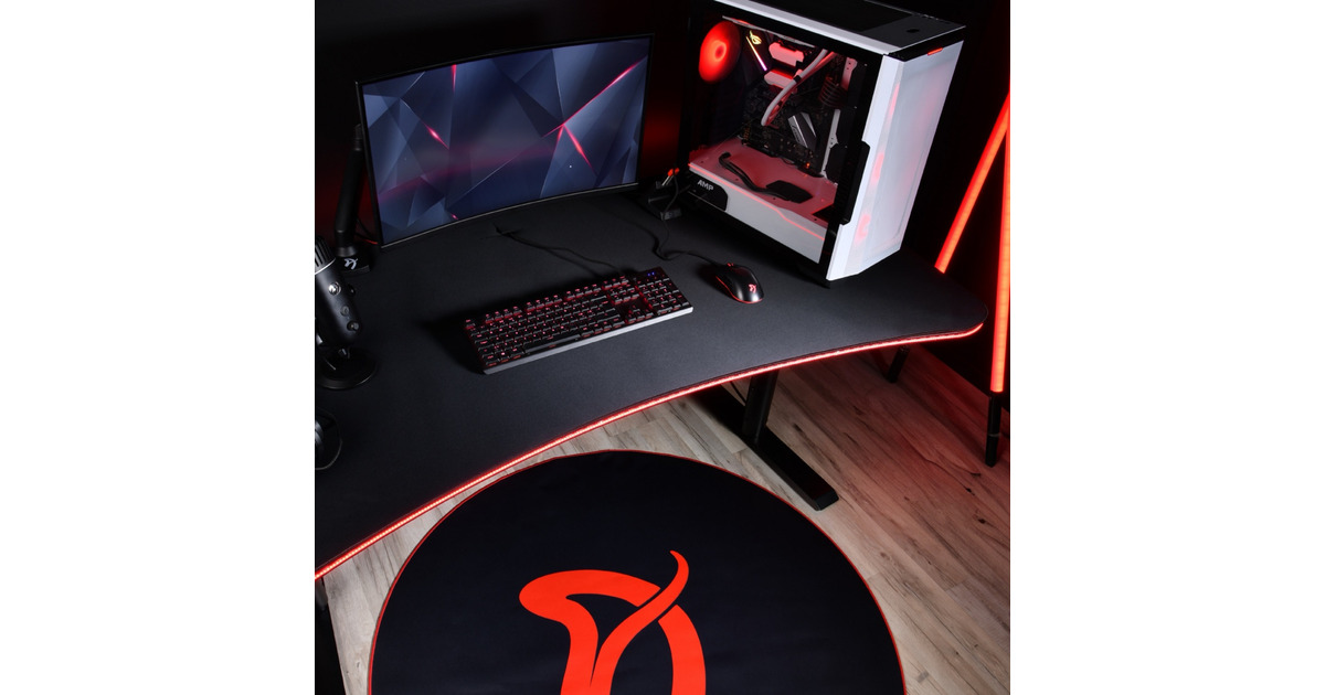 ArozziArena Gaming Desk - Pure Black  (Zwart)