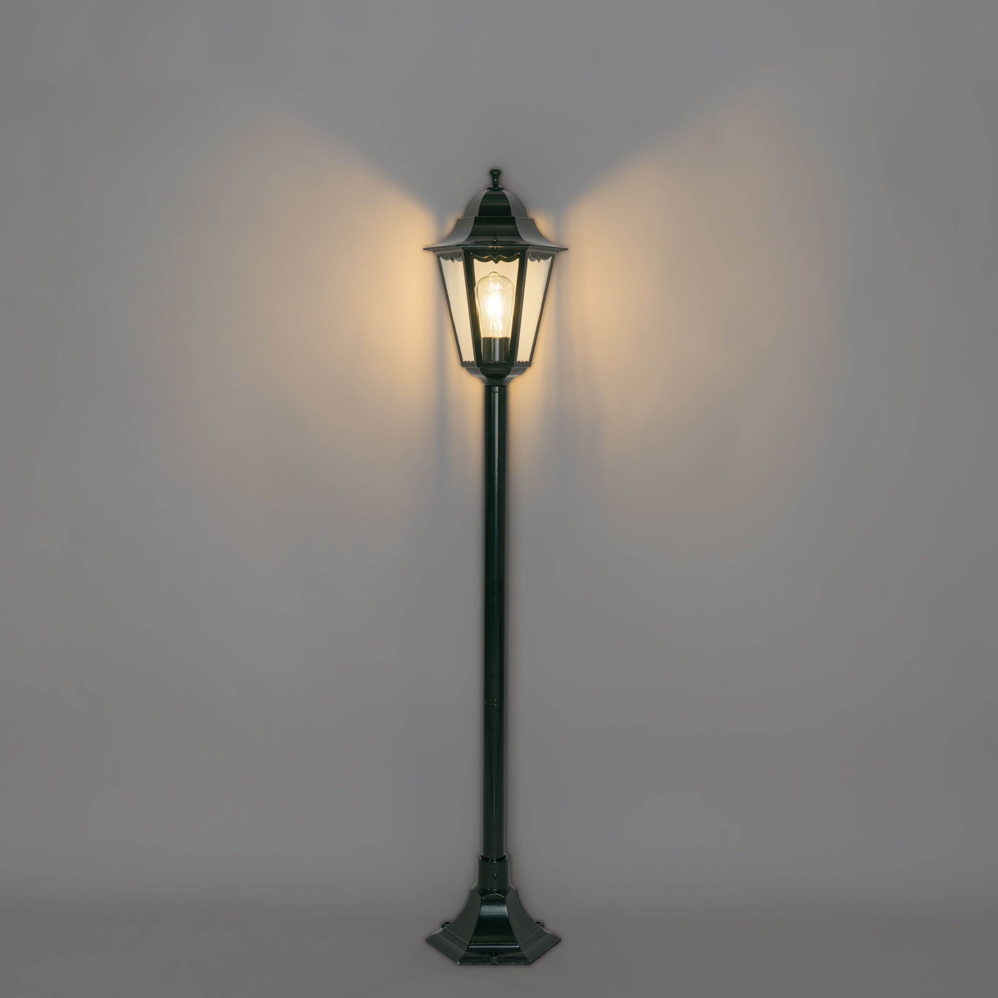 Klassieke staande buitenlamp donker groen 125 cm IP44 - New Orleans