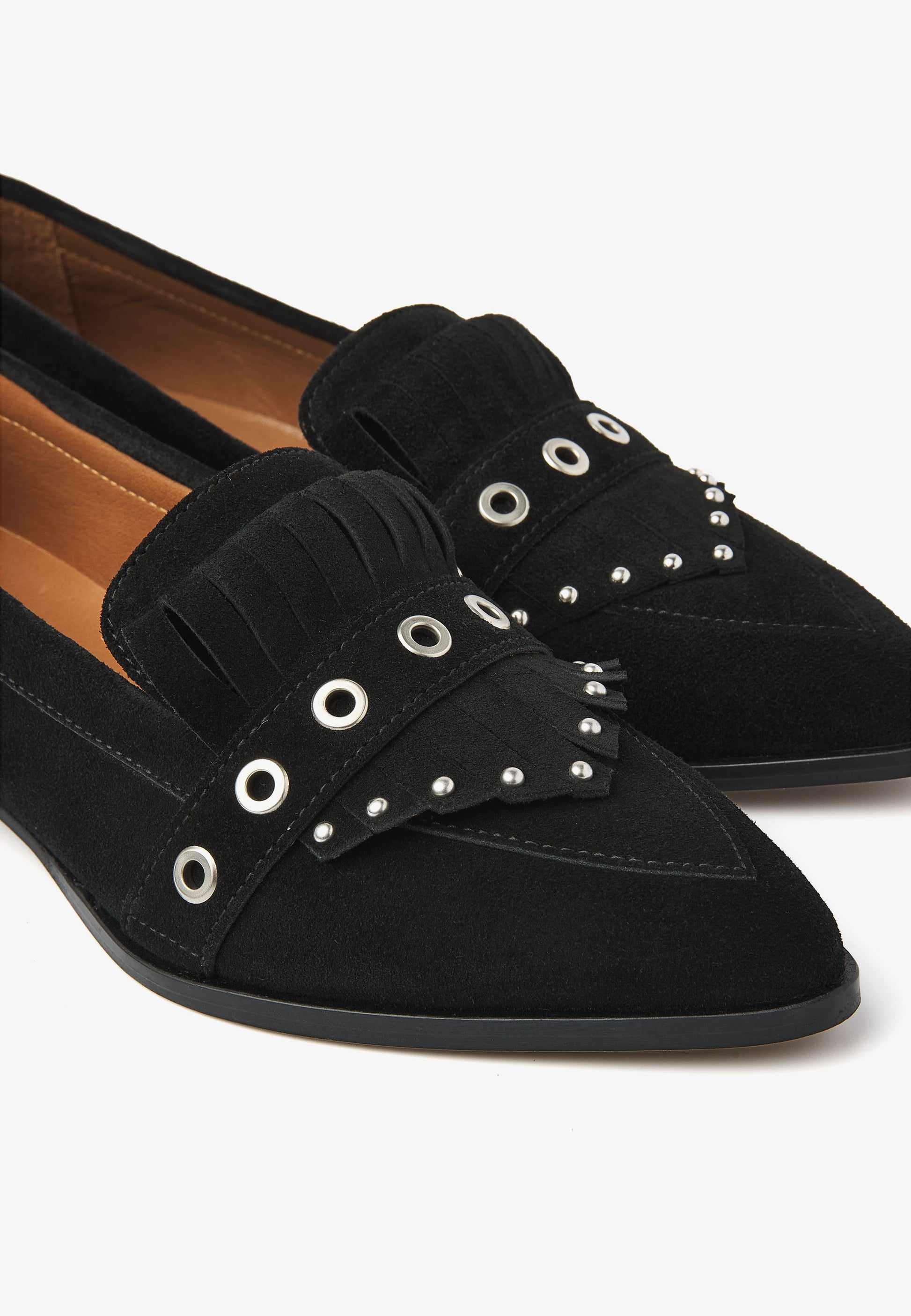 VIA VAI zwarte dames loafers Jazz Emily