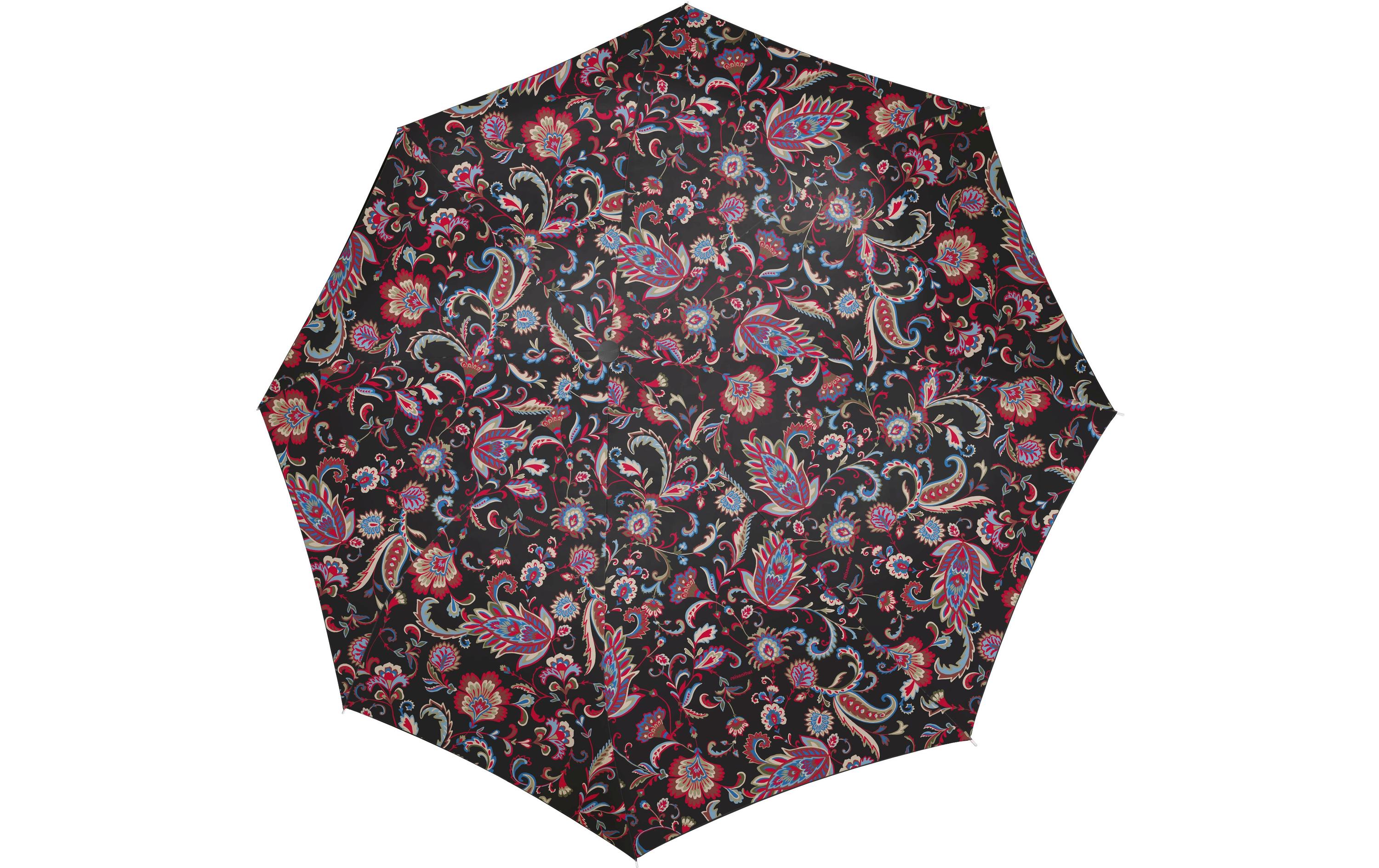 Schirm Pocket Classic Paisley BlackRegenschirm aus recyceltem PET