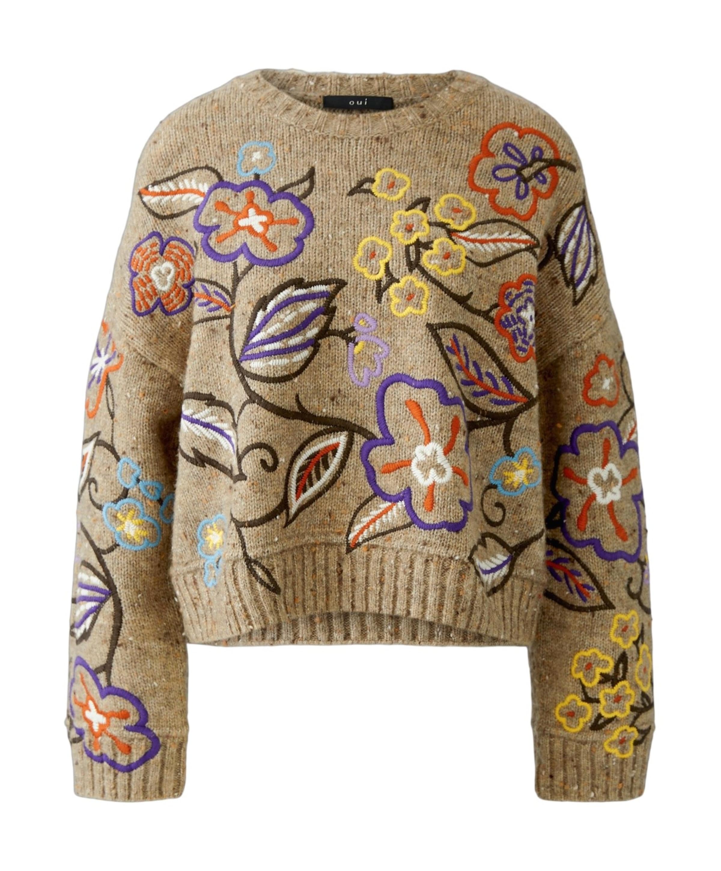 OUI Dames trui beige