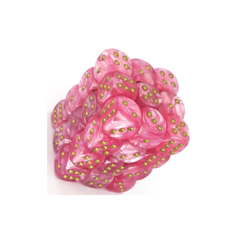 Pack de 36 dés D6 * easter * ROSE / PINK