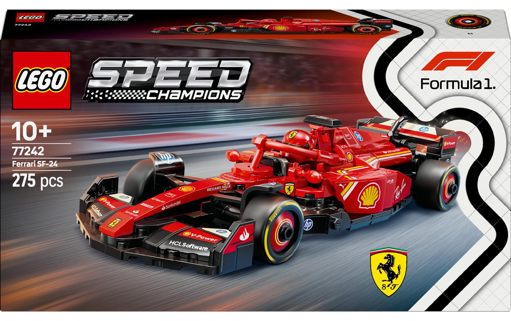 LEGO® Spielbausteine »Speed Champions Ferrari SF-24 F1 Rennauto 77242«