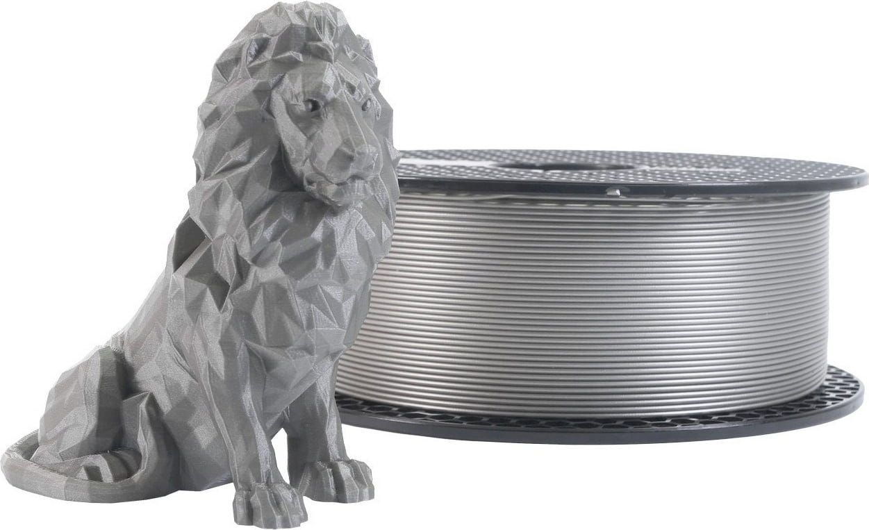 Prusa  Prusament PLA Galaxy Silver (NFC), 1,75 mm / 1000 g    Leicht zu druckendes PLA in Galaxy Silver