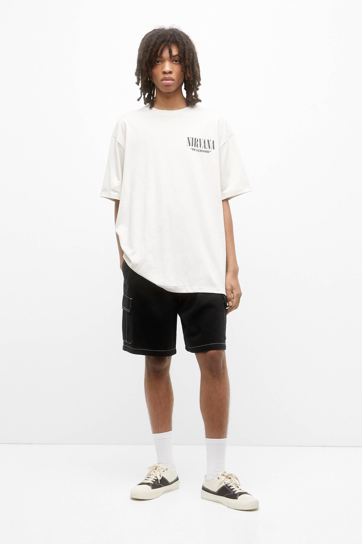CAMISETA DE MANGA CURTA NIRVANA - AREIA