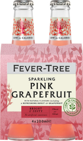 FEVER TREE SODA PINK GRAPEFRUIT 4-PACK 4X20CL