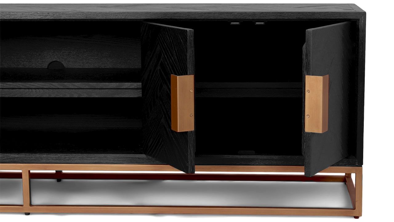 Tv-dressoir 210694 Blackbone Brass B200 x D43 x H60 cm