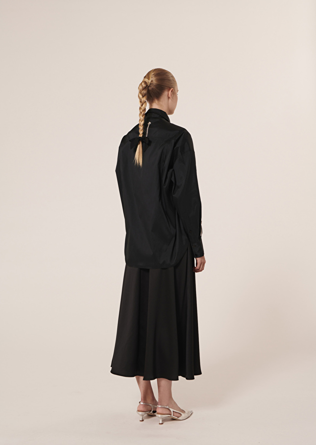 Chemise Cedricnoire en taffetas