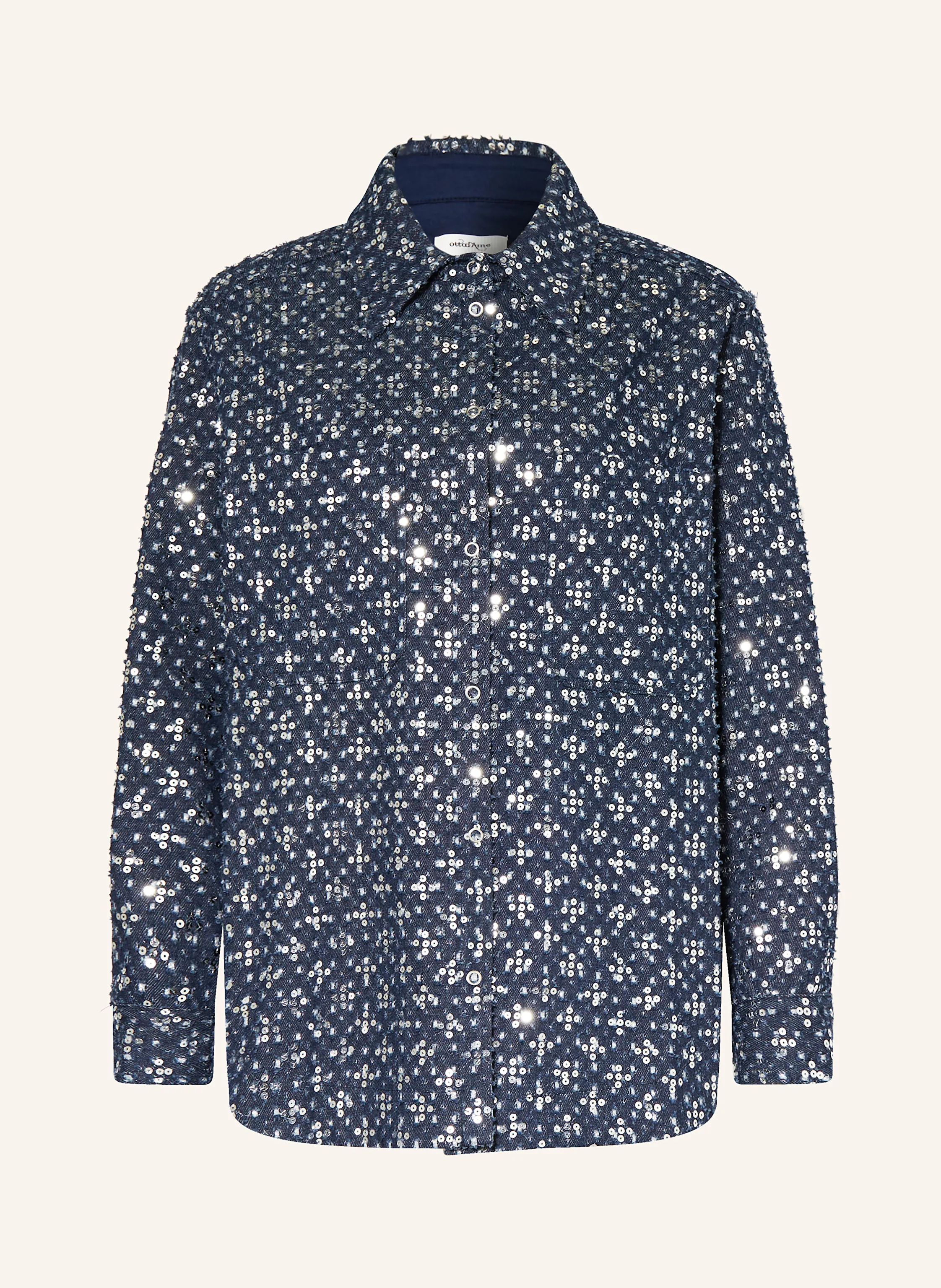 ottod'ame Jeansjacke mit Pailletten