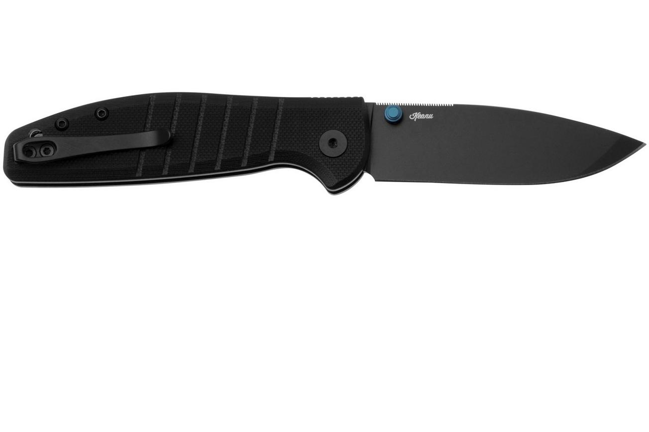 Bestechman Goodboy Jr BMK10E PVD D2, Black G10 zakmes, Keanu design