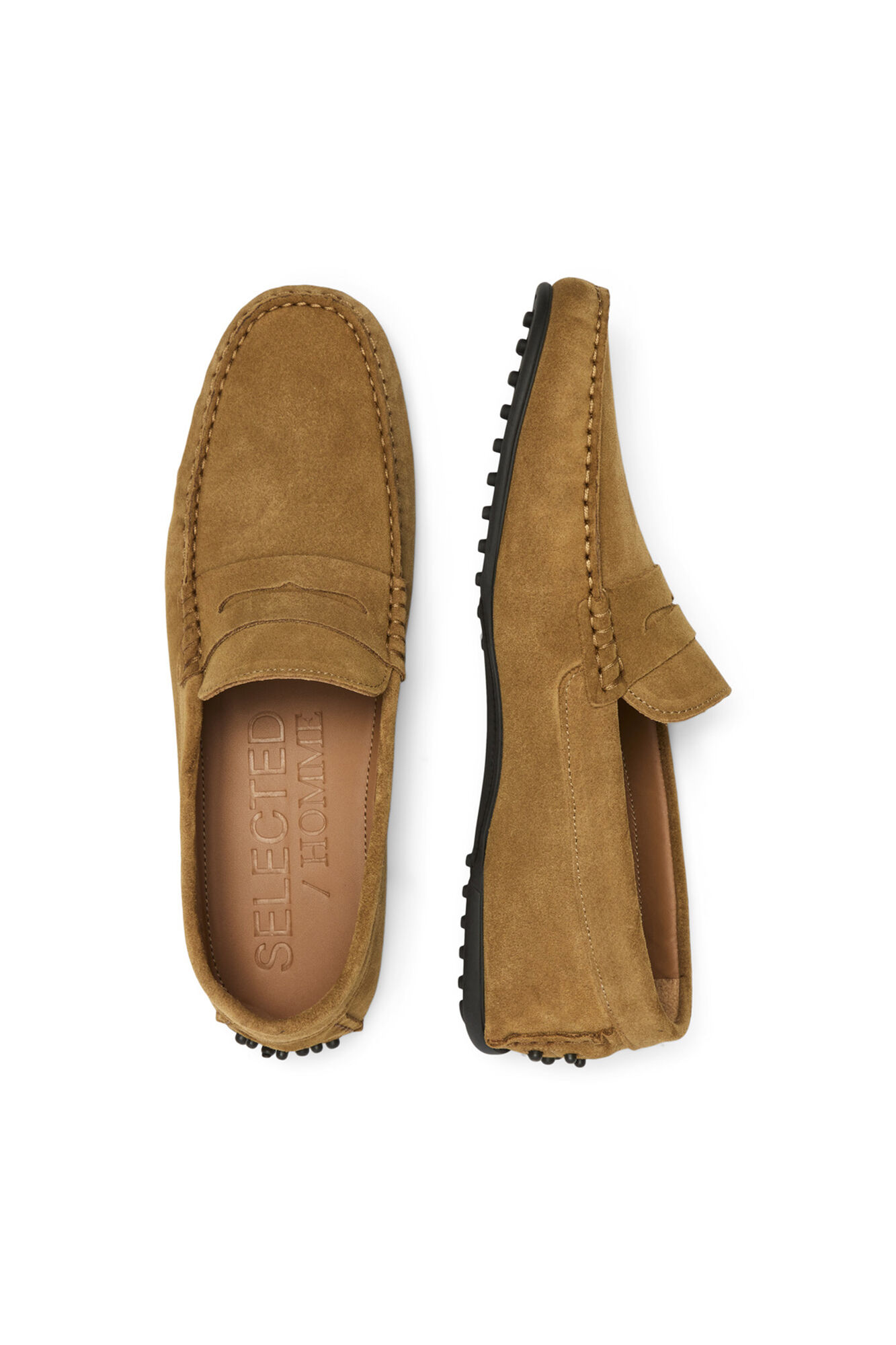 Mocassins 100% piel de vacuno - Marrón