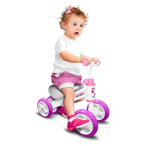 Bicicleta de equilíbrio de 4 rodas com controle de derrapagem