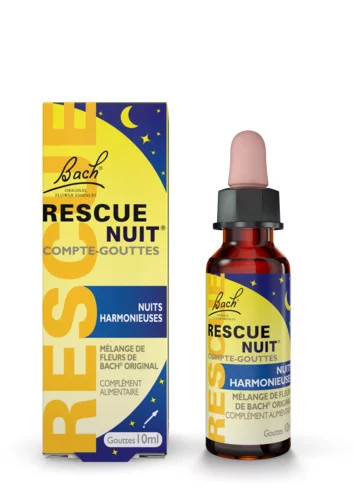 RESCUE NUIT® Compte-gouttes  - 10 ml - Nuits et rêves harmonieux