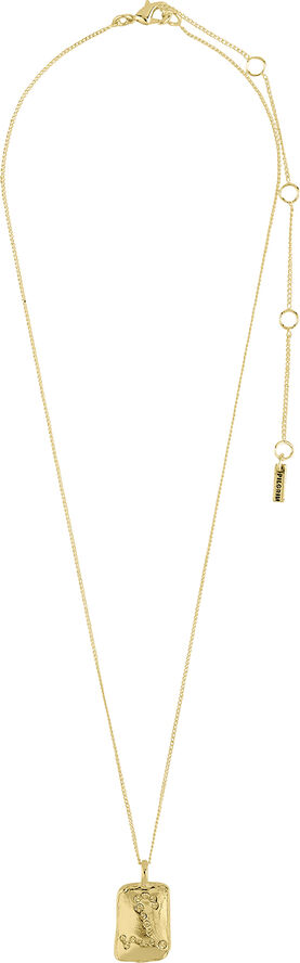 Pilgrim PISCES recycled Zodiac Sign necklace, gold-plated Guld