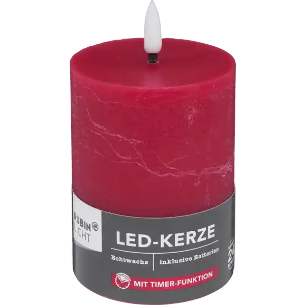 LED Kerze 3D Flamme 10 cm rot
