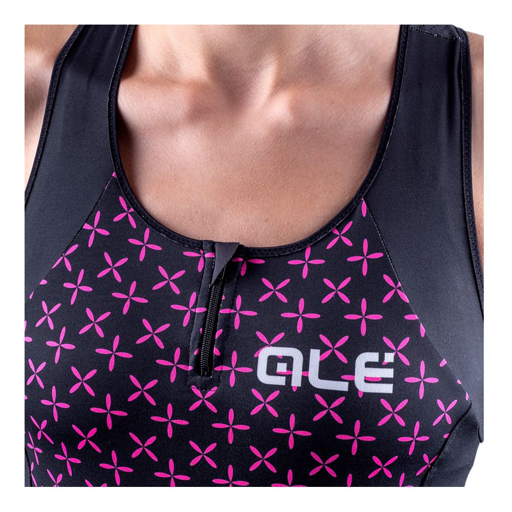 Ale HELIOS - Débardeur Femme nro-magenta fluo/blk/fl magenta