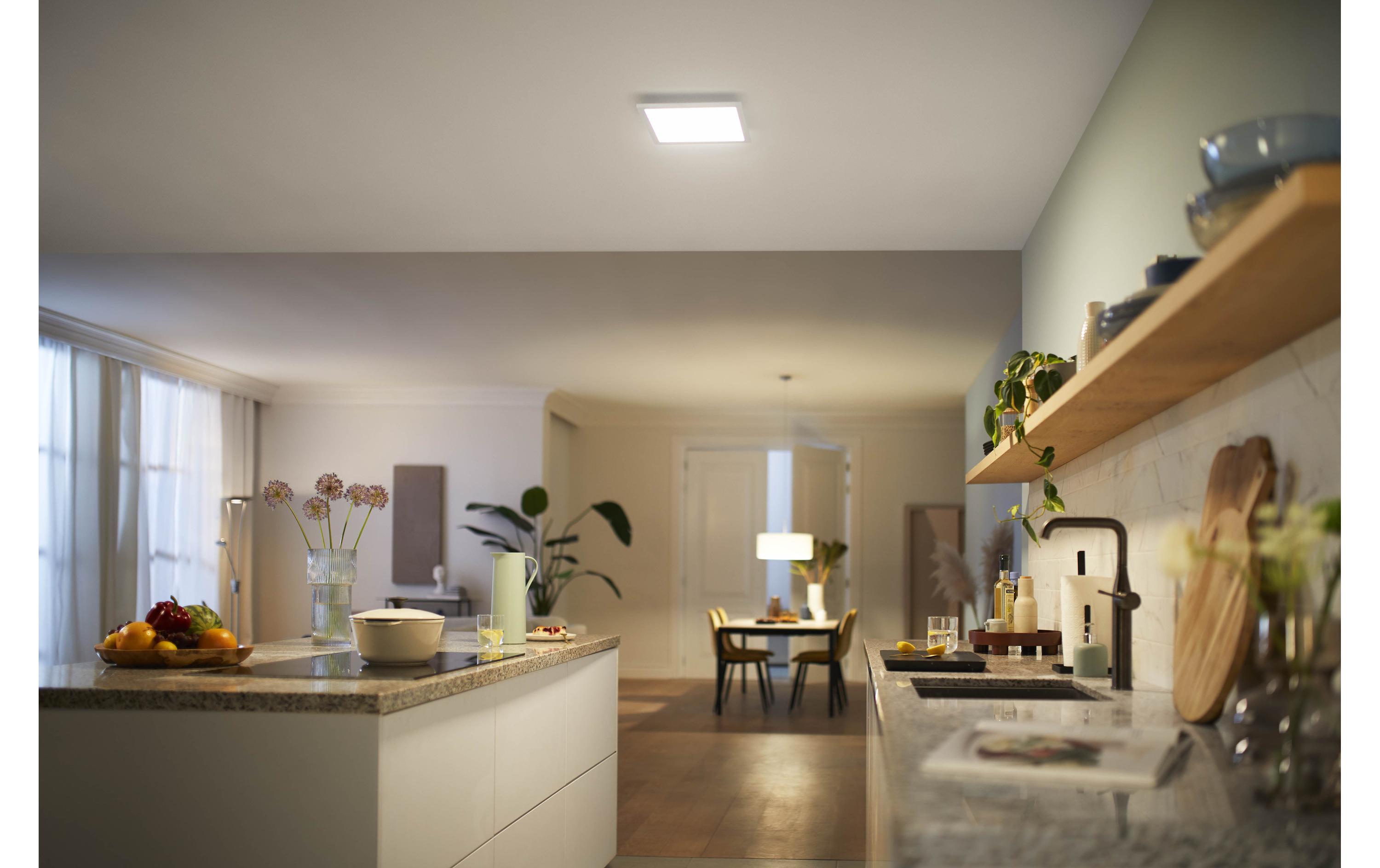 Deckenleuchte Touch SceneSwitch 12 W, 4000 K, WeissQuadratische LED-Leuchte mit Lichtanpassung