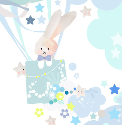 Schmooks Wallsticker Hot Air, Blue