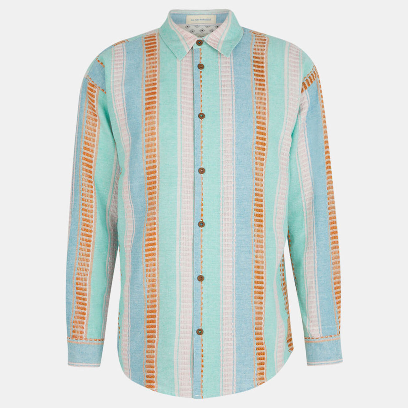 Scotch & Soda Surchemise en Lin mélangé à rayures multicolore
