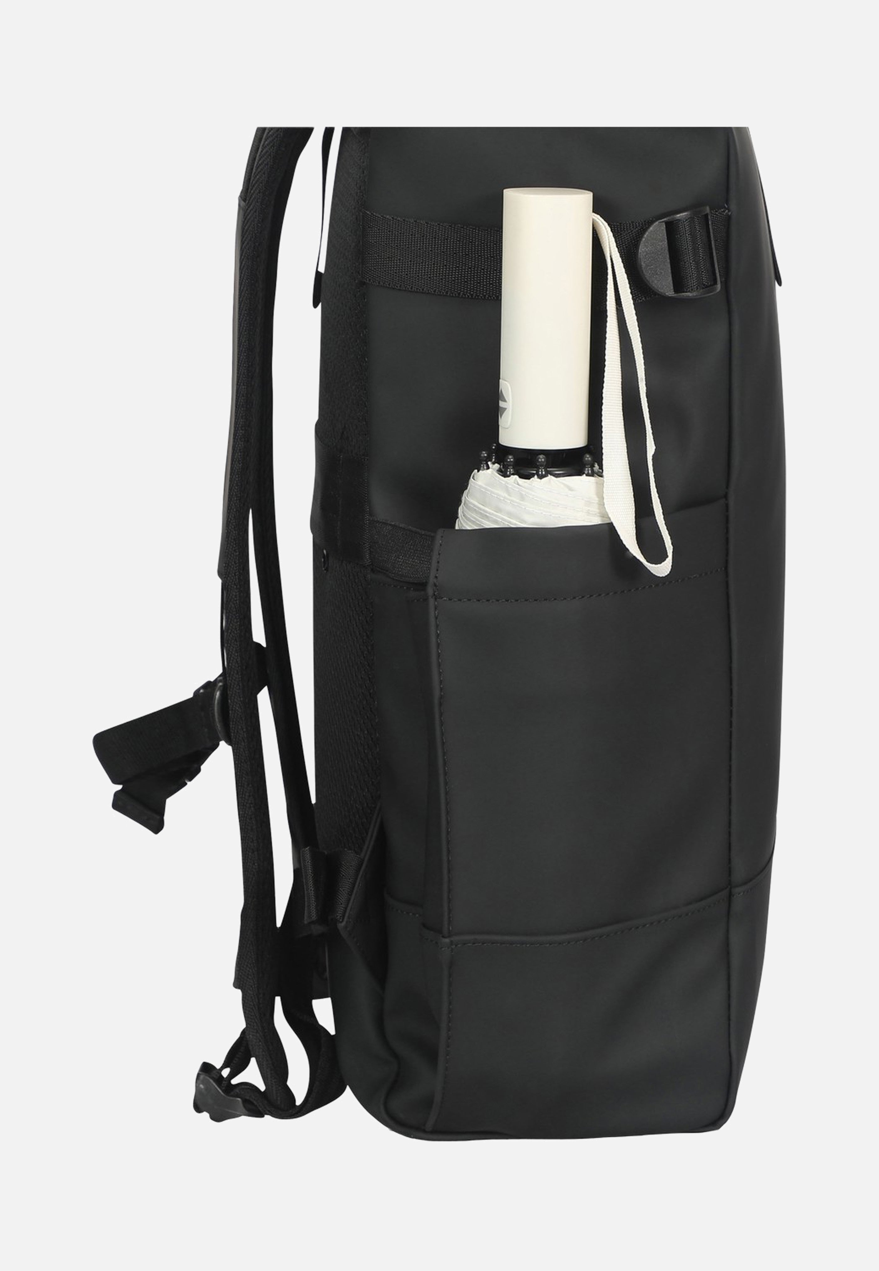Harvey Large Black - Rolltop Rucksack