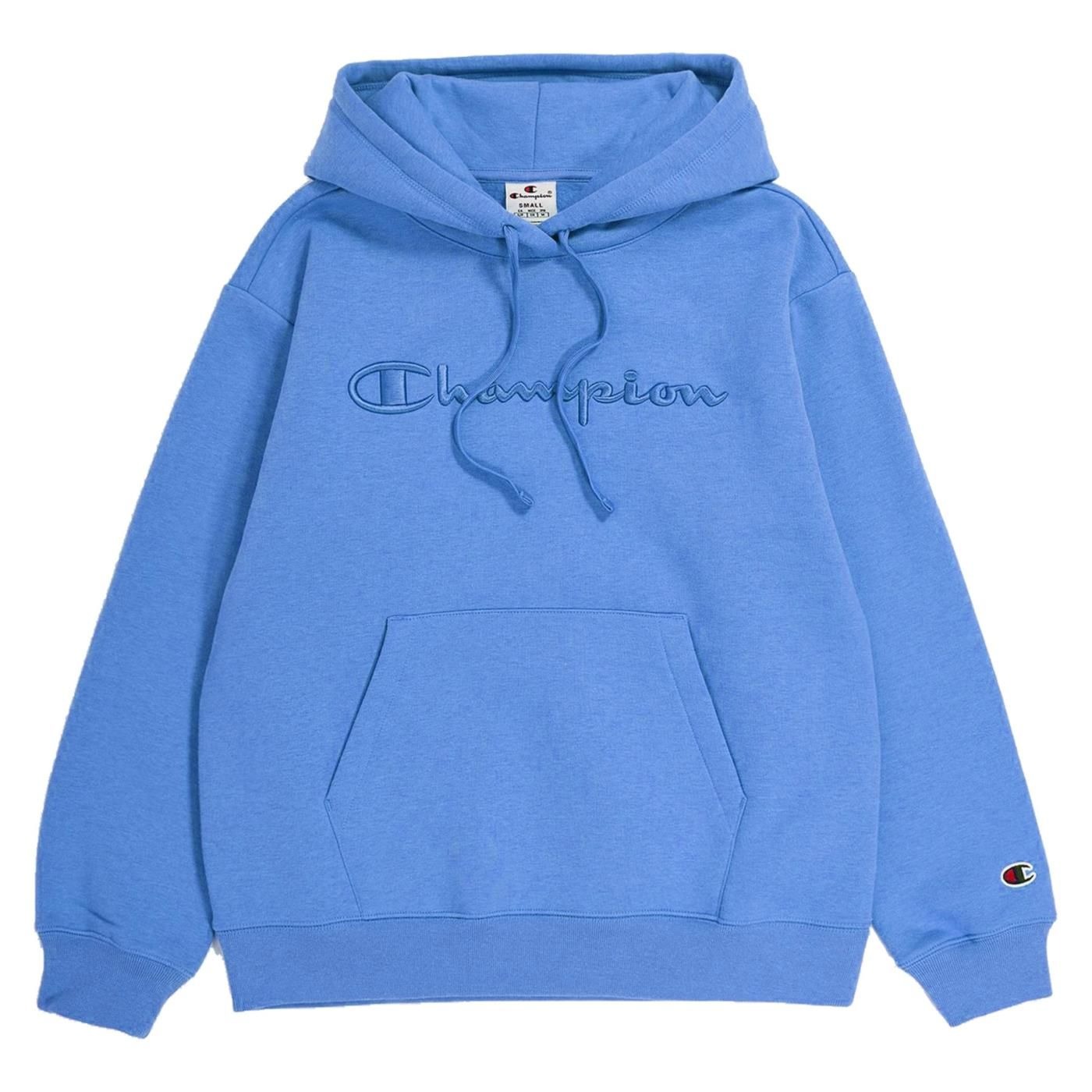 Rochester Hooded Sweatshirt Big Logo Dame BS016/Palace Blue