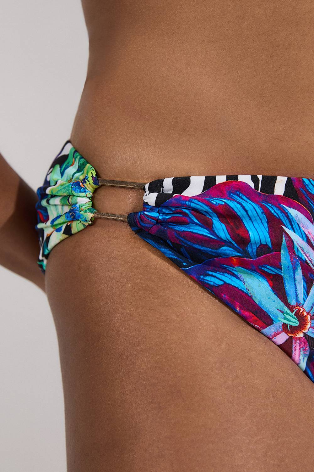 KarenMillen Plus Size Tropical Floral Bikini Bottoms