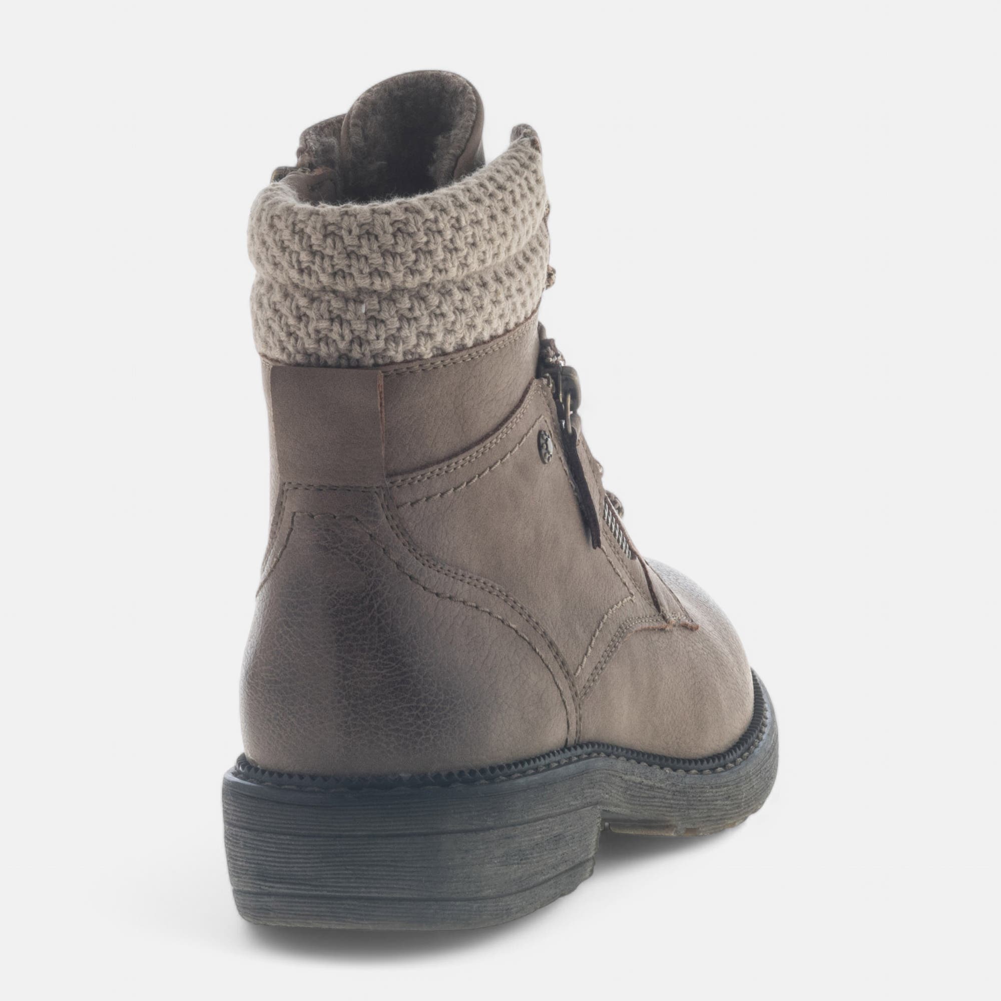 Bottines à lacets Femme beige