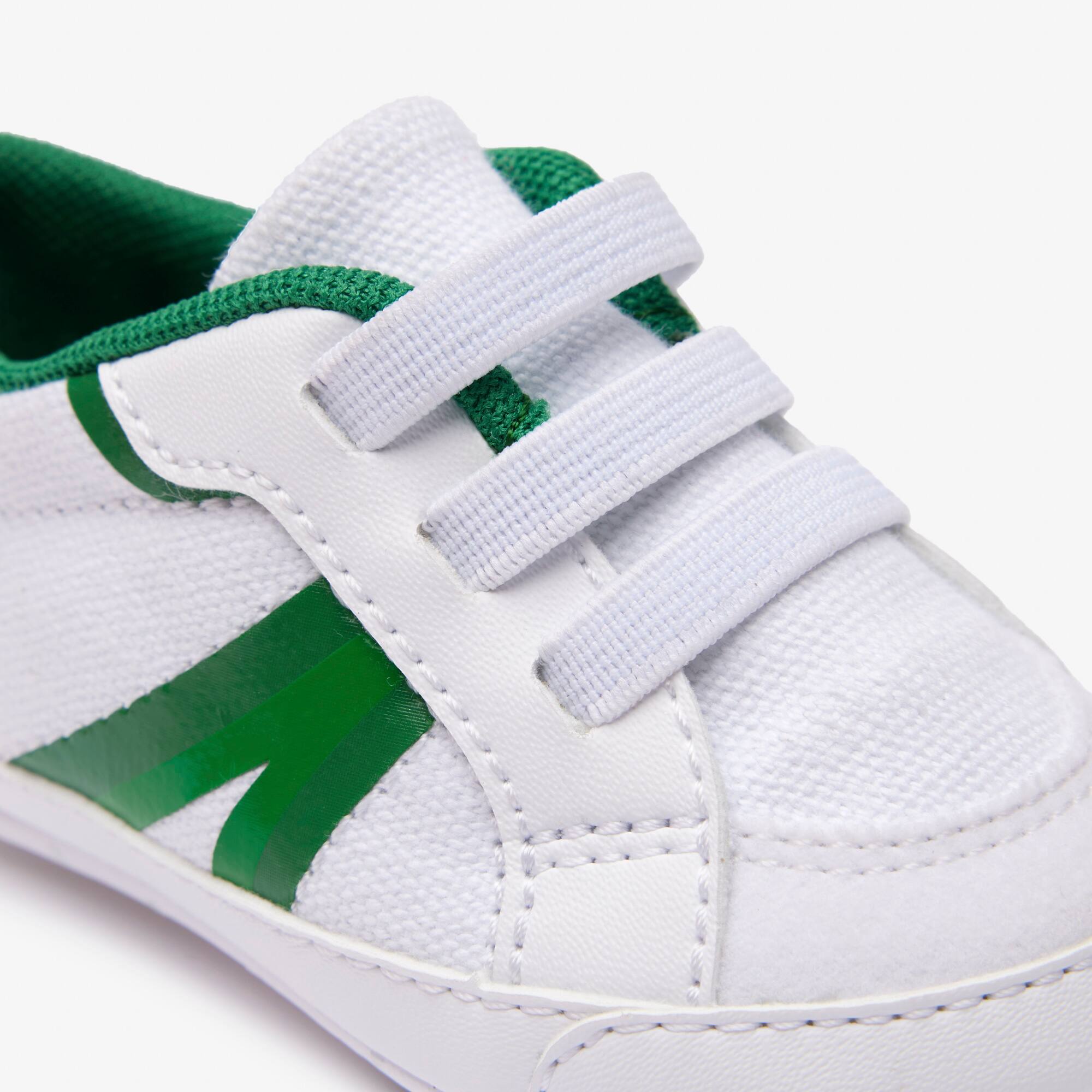 Sneakers L004 Cub bébé en textile et synthétique Chaussures - Blanc - Lacoste - Enfant