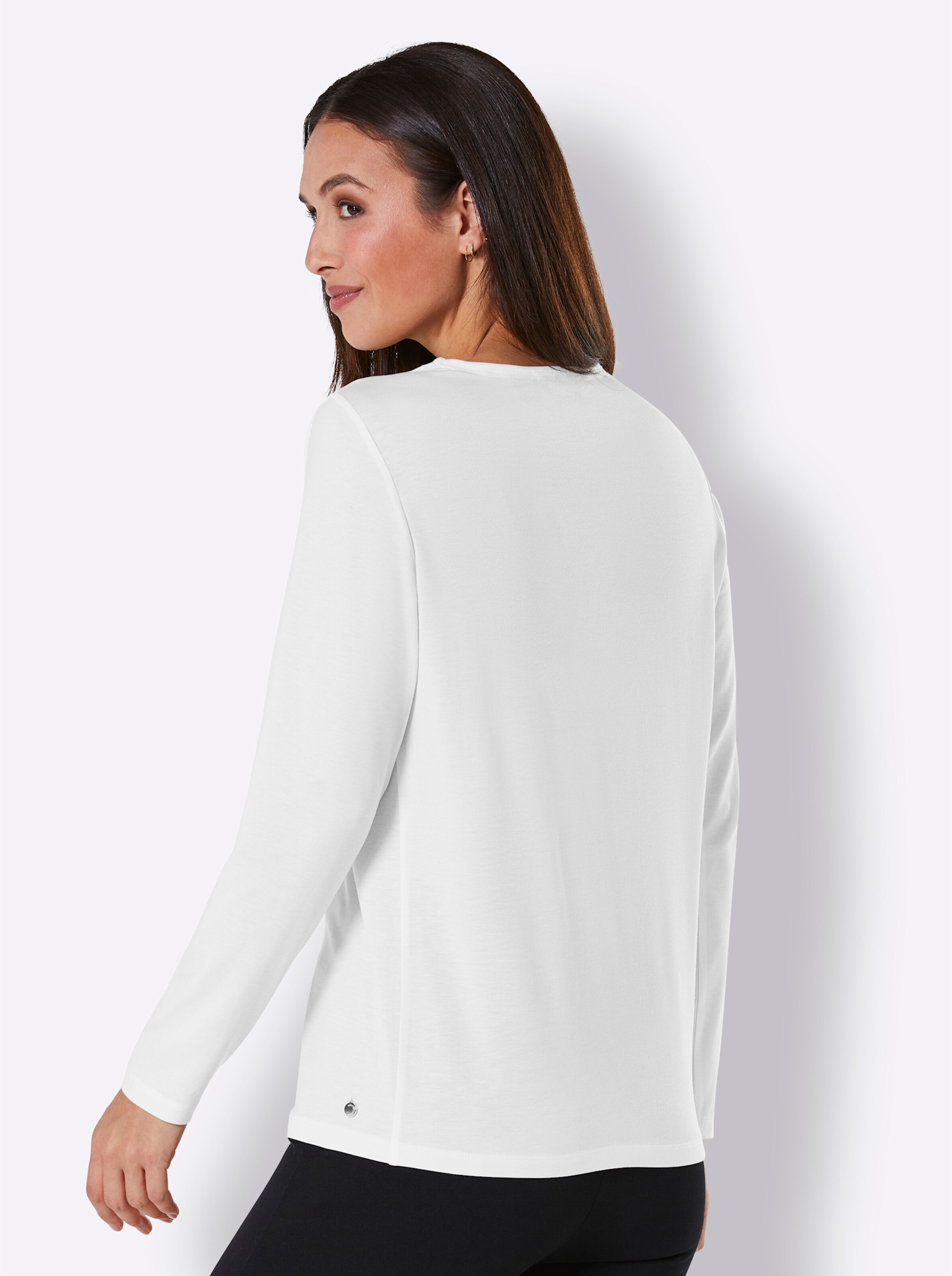 CREATION L PREMIUM Lyocell-Shirt in ecru