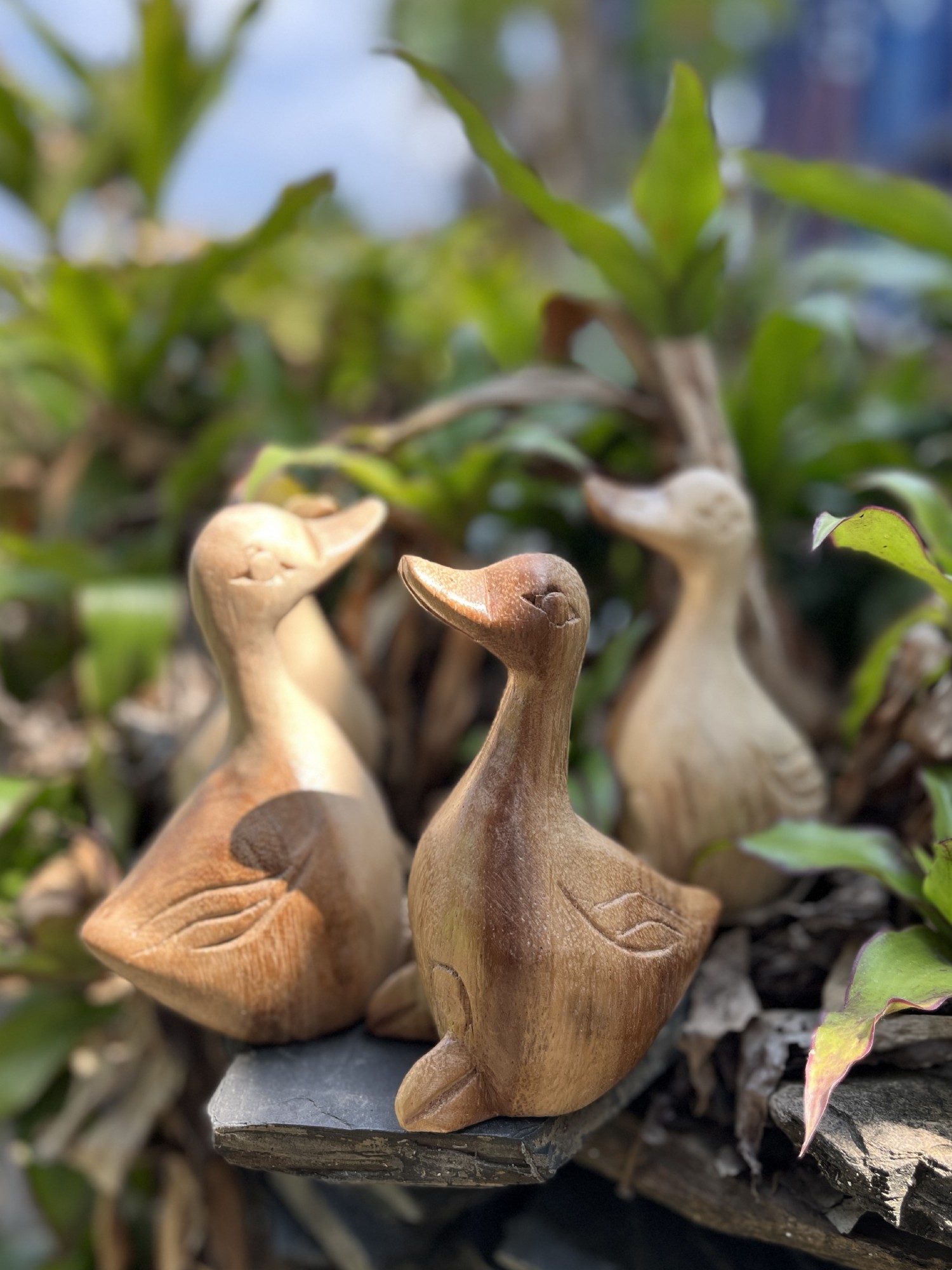 Holz-Figur 'Ente', natur, B 7 cm, L 9 cm, H 12 cm von fischer's lagerhaus