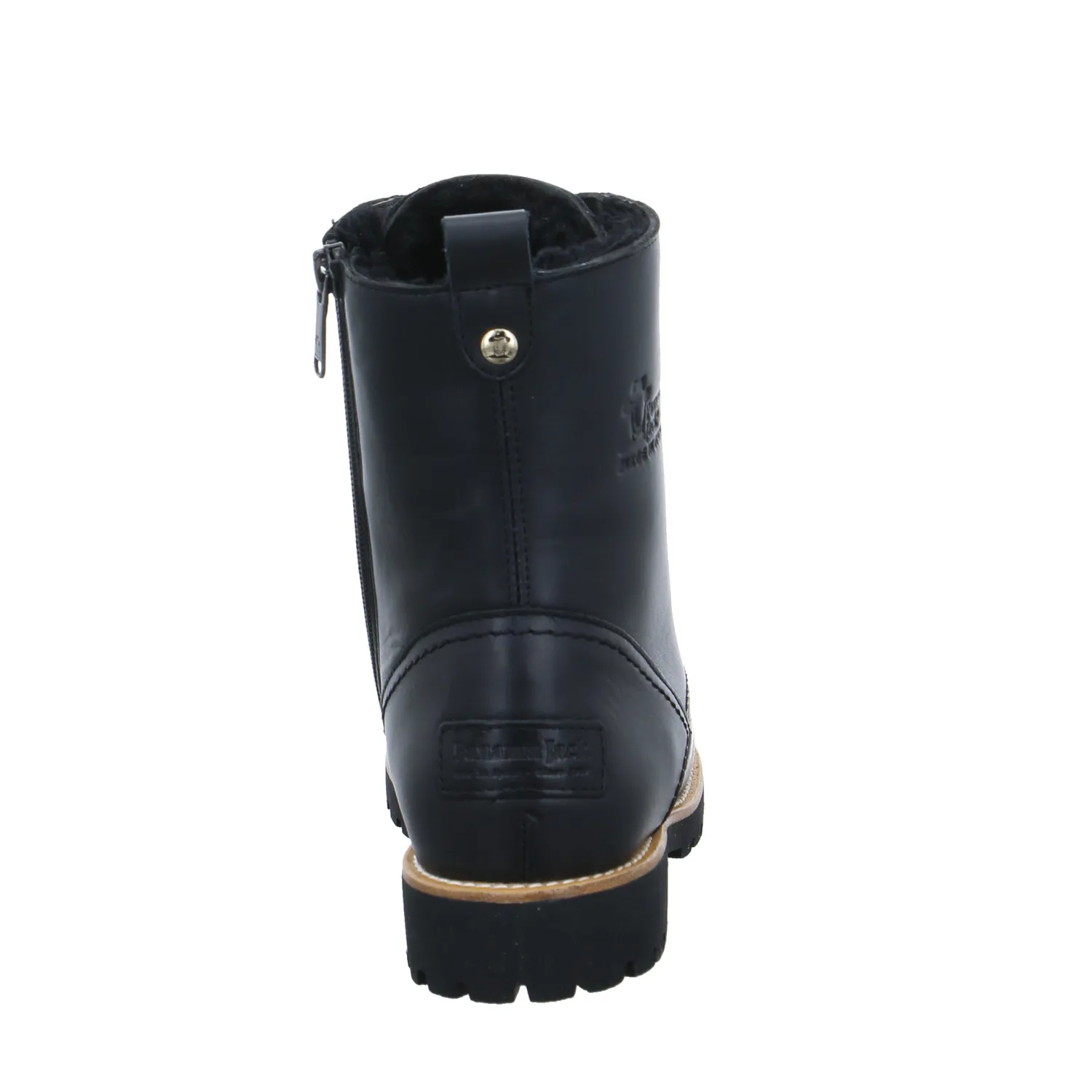 PANAMA JACK Boot Schwarz Leder  mit Lammfell - Innenfutter