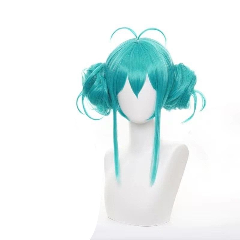 Custaplayu - Hatsune Miku Cosplay Kostuumset / Pruik / Pompon Platform Chunky Heel Pumps