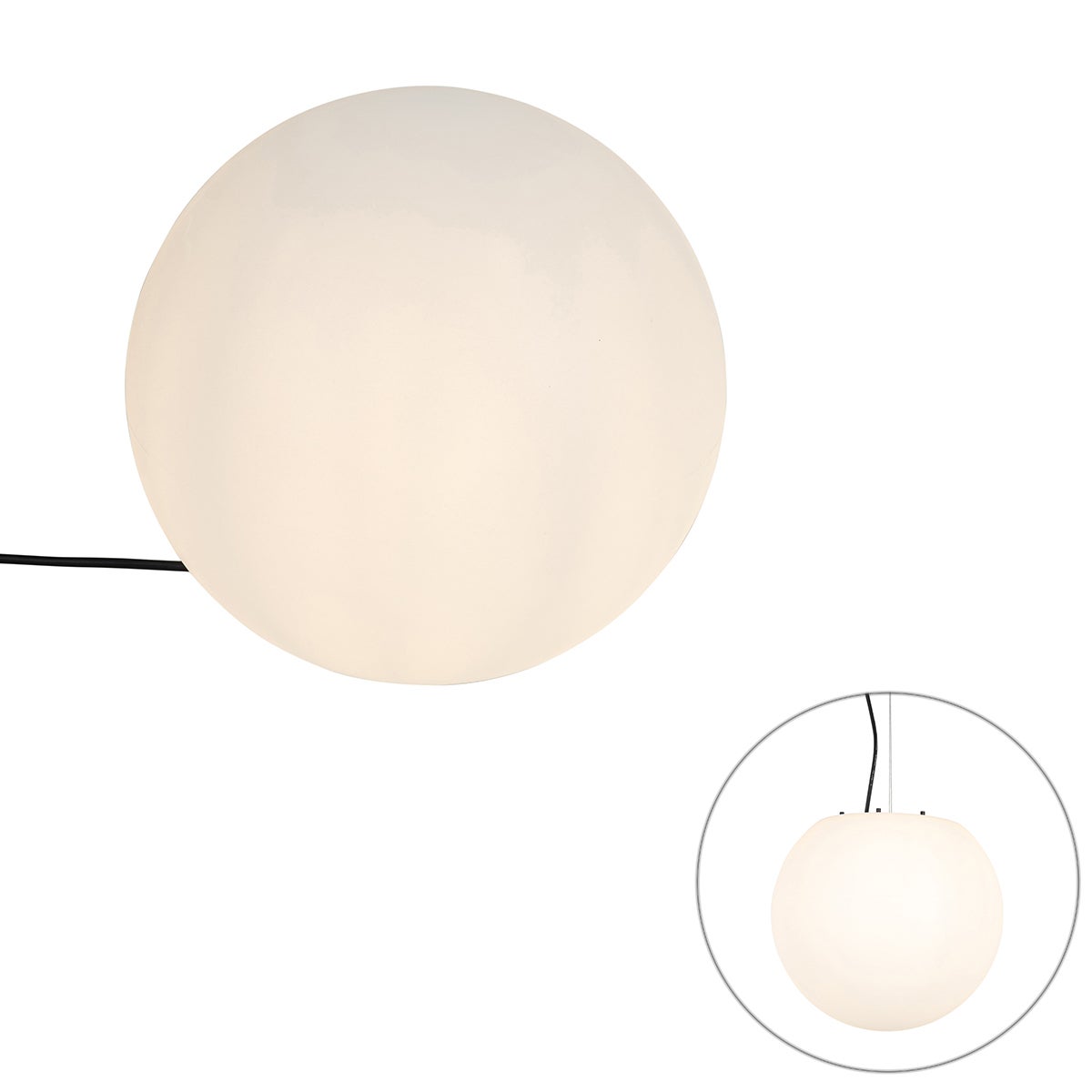 Moderne buitenlamp, wit, 35 cm, IP65 - Nura