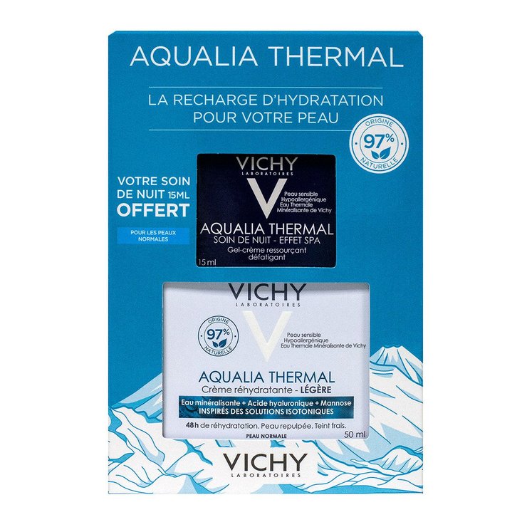 Crème réhydratante thermale légère 50ml + soin nuit offert