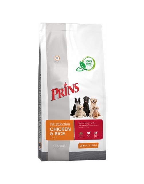 Prins Fit Selection - Hondenvoer - Kip Rijst 14 kg