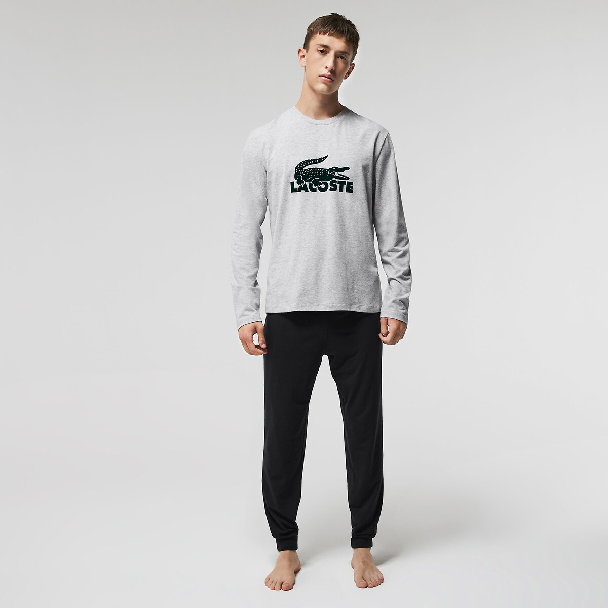 Pijama de manga comprida LACOSTE com logotipo grande