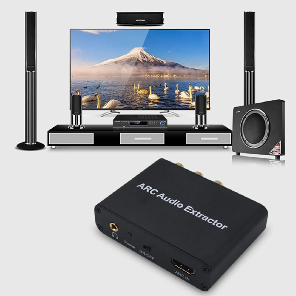 Universal ARC Aluminium HDMI Audio Extractor